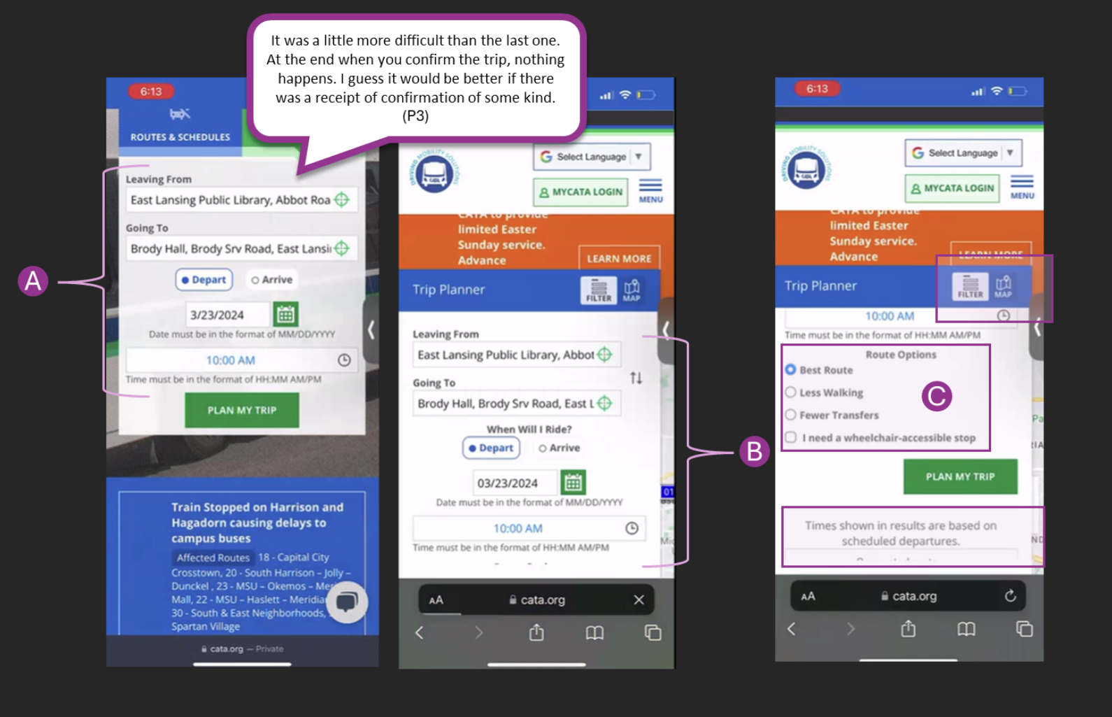 CATA participant feedback