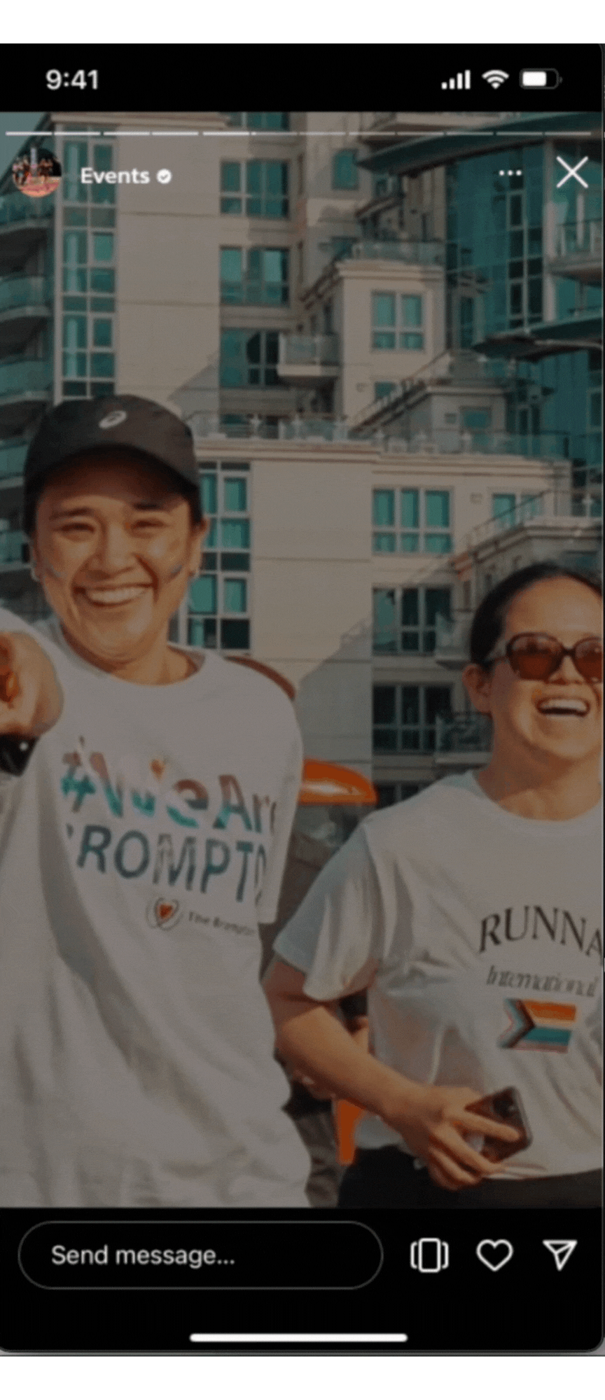 Mockup of Runna Instagram story